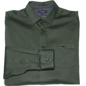Ted Baker London Shirt Green Men's Men's Size 4 or Slim Fit Medium